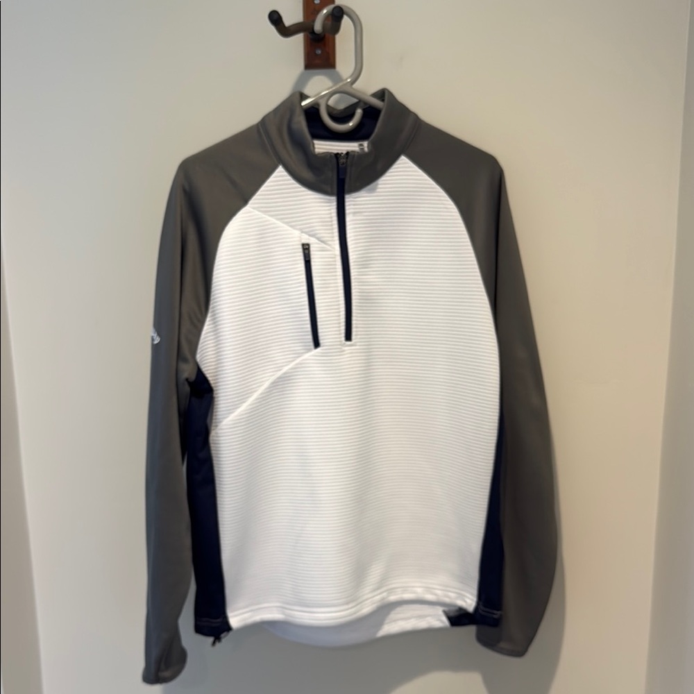 Callaway White and Gray Lightweight Shirt Jacket